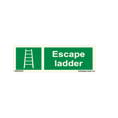 Escape ladder Sign FIRSTAID134 » Safetysignlabels