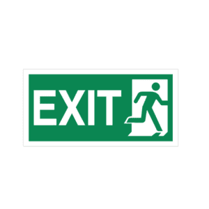 Exit right Sign IMOH005