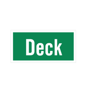 Deck Sign IMOH006