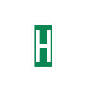 Letter H Sign IMOH031