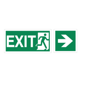 Exit right Sign IMOH059