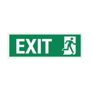 Exit right Sign IMOH064