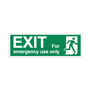 Emergency exit only Sign IMOH066