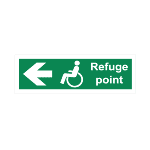 Refuge point left Sign IMOH095