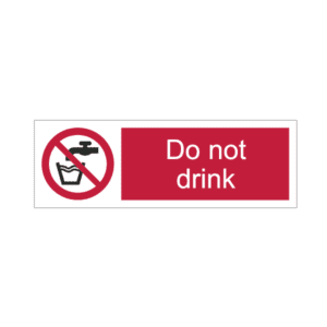 Do not drink Sign IMOH104