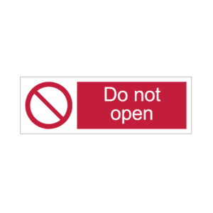 Do not open Sign IMOH115