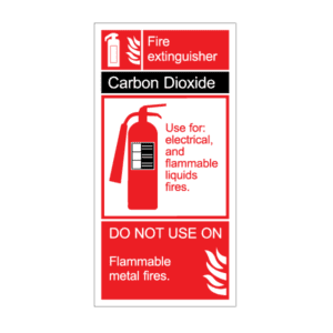 Co2 exting. Sign IMOH277