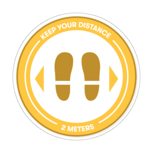 KEEP YOUR DISTANCE Sign FLOOR0-19