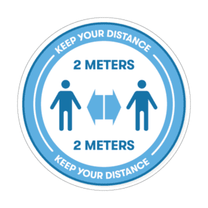 DISTANCE KEEP YOUR Sign FLOOR0-21