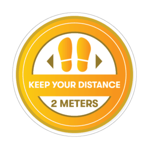 KEEP YOUR DISTANCE Sign FLOOR0-26