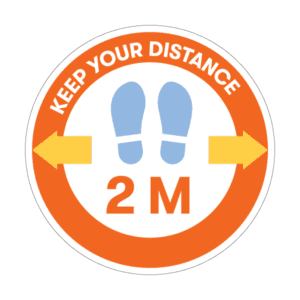 KEEP YOUR DISTANCE Sign FLOOR0-27