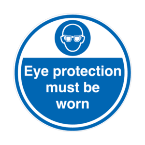 Eye protection must be worn Sign FLOOR0-5