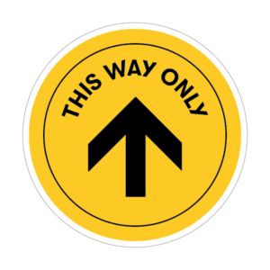 THIS WAY ONLY Sign FLOOR0-9