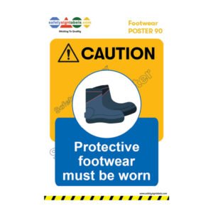 Protective footwear must be worn_90