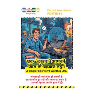 Do not use mobile when working on machine hindi_81